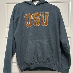 OSU Women's Gray Hoodie Sweatshirt